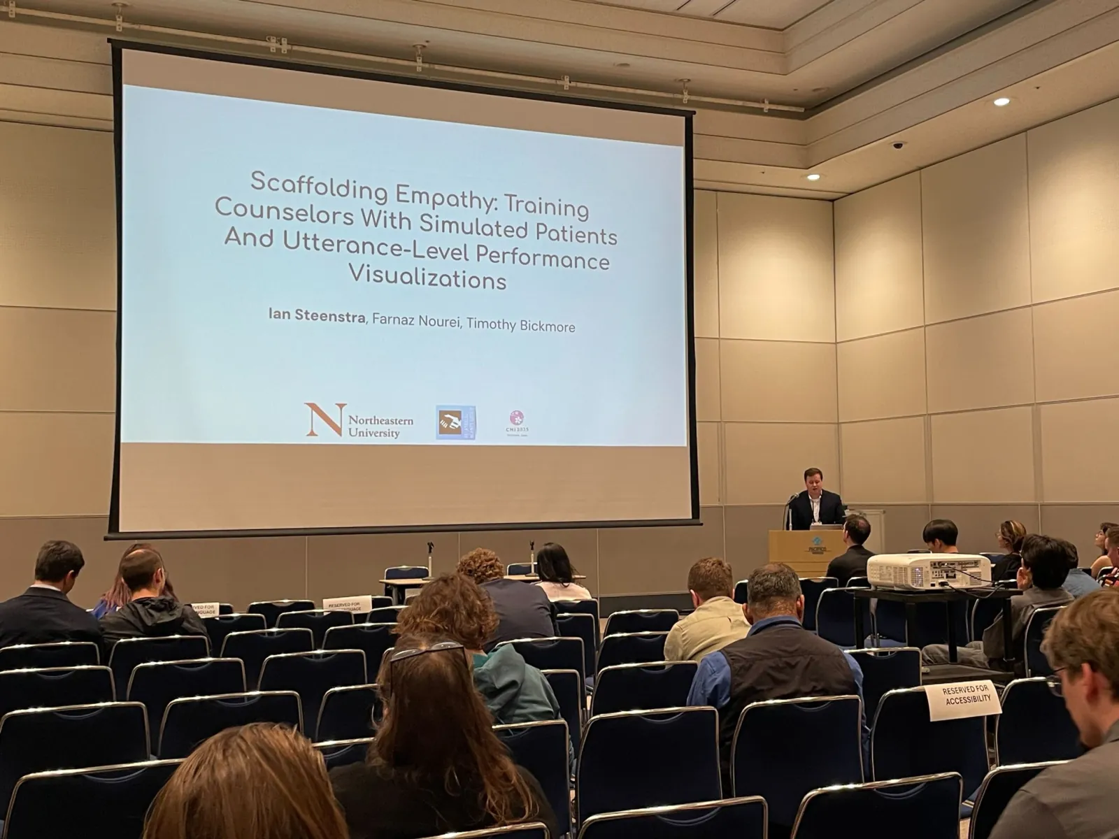 Presenting the Scaffolding Empathy paper at CHI 2025